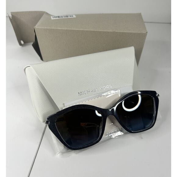 Michael Kors Catskills Grey Denim Brown Blue Gradient Womens Sunglasses MK 2246U - Picture 6 of 10